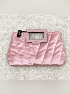 Victoria’s Secret Pink Quilted Satin Clutch Purse | Evening Bag